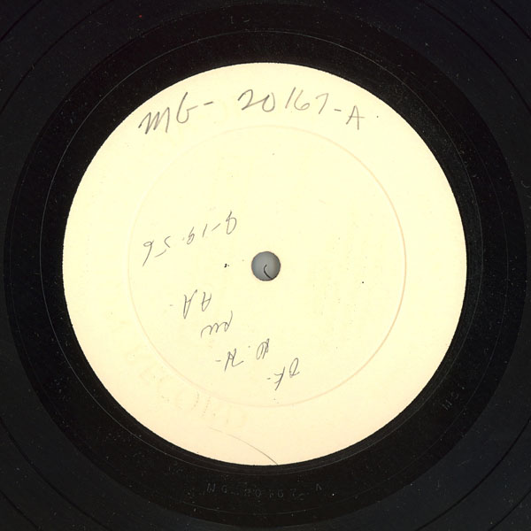 [MG-20167 Side-A Test Press (label)]