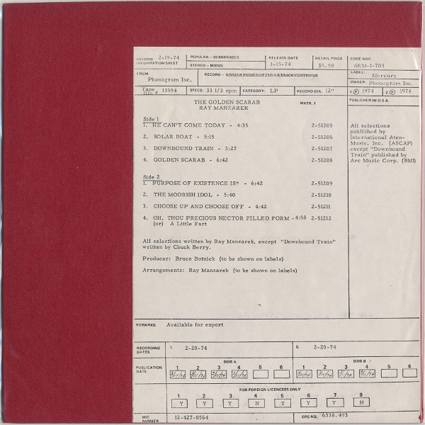 [SRM-1-703 Test Press (sleeve)]