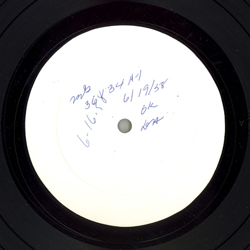 [Label for MG-36134 Side-A Test Pressing]