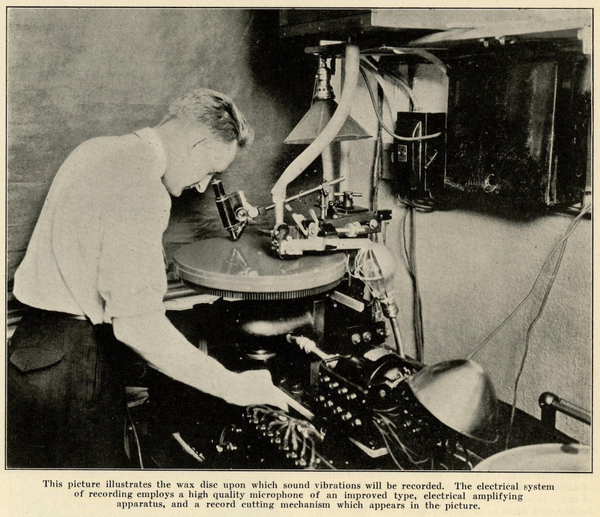 Wax Disc Recording (Bell Labs, 1926)
