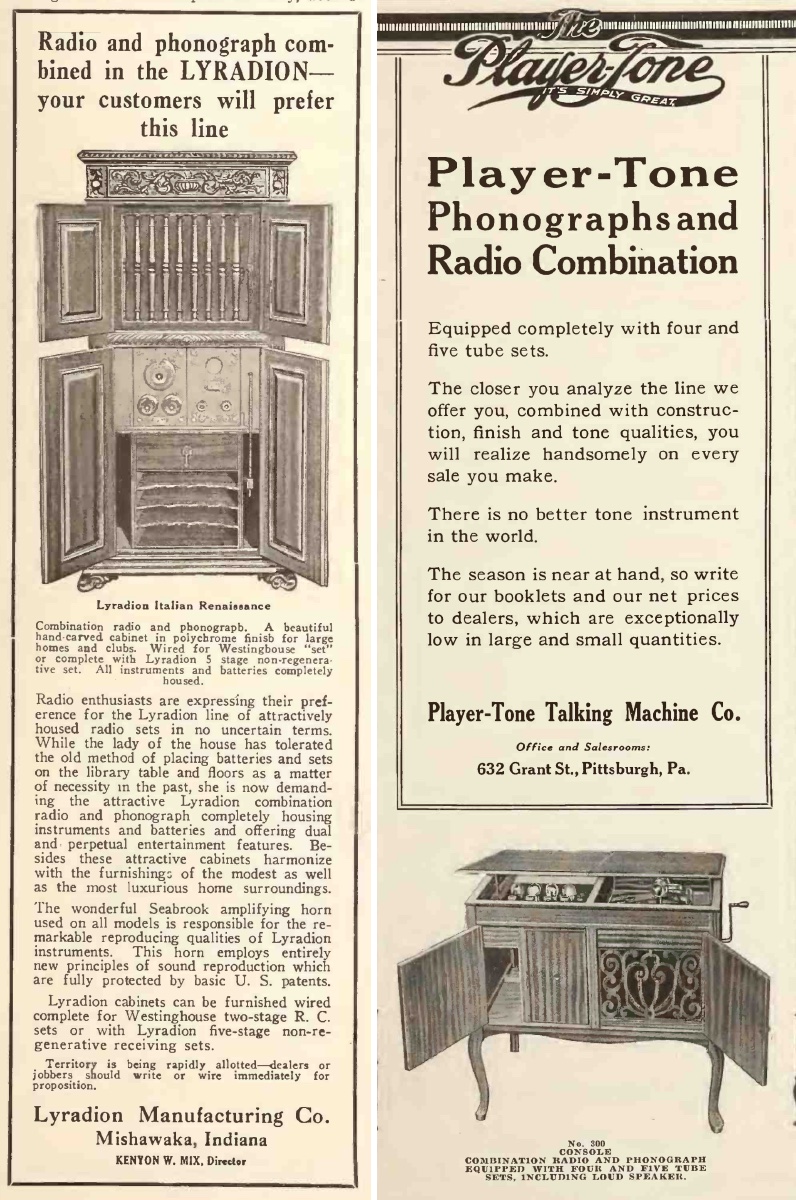 Radio and Phonograph (Talking Machine World, 1923 and 1924)