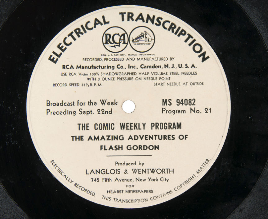 RCA Victrolac Electrical Transcription Label (1935)