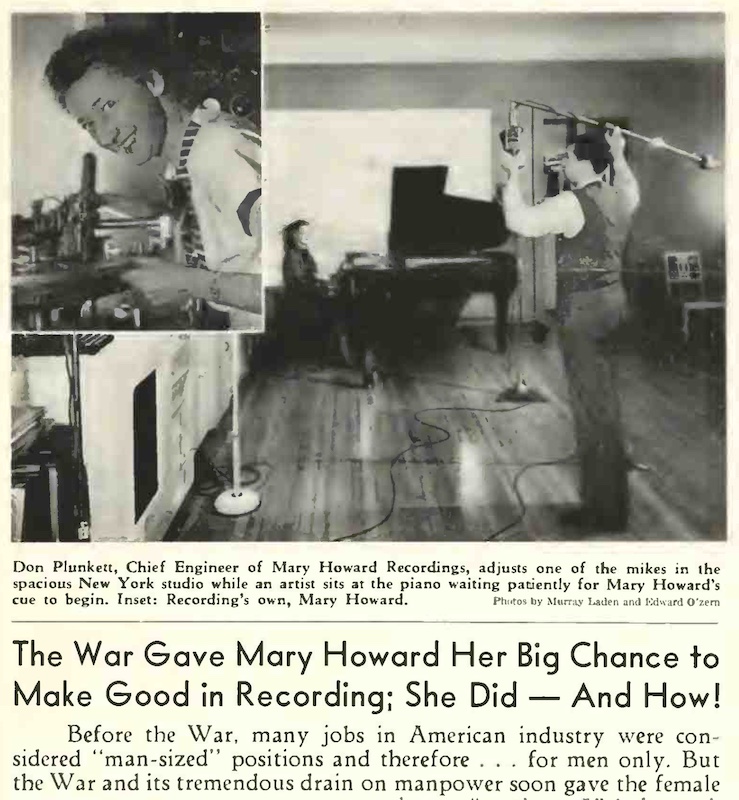 The War Gave Mary Howard Her Big Chance to Make Good in Recording; She Did - And How! (1948)