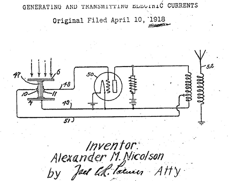 US Patent 2,212,845 “Generating and Transmitting Electric Currents” (filed 1918)