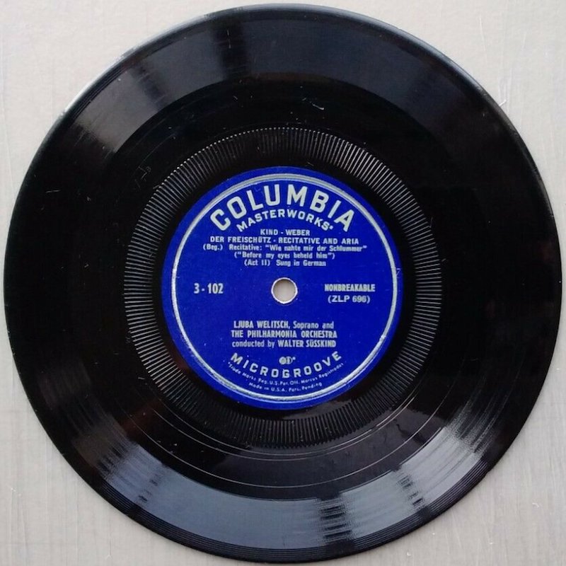 Columbia 7-inch Microgroove Record (3-102)