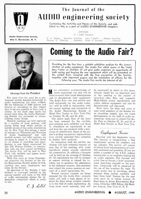 The Journal of The Audio Engineering Society Vol.0