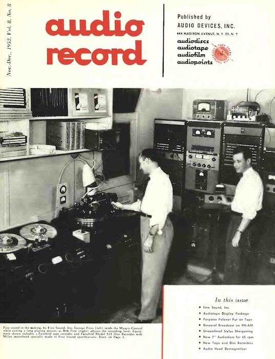 Audio Record, Vol. 8, No. 8 (Nov.-Dec., 1952)
