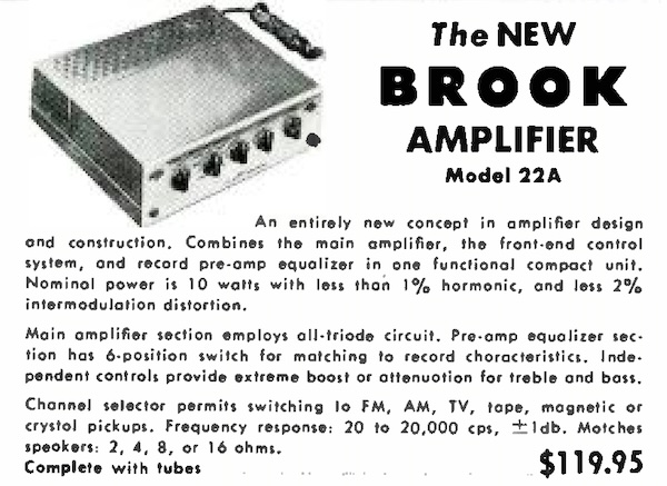 Brook 22A Amplifier