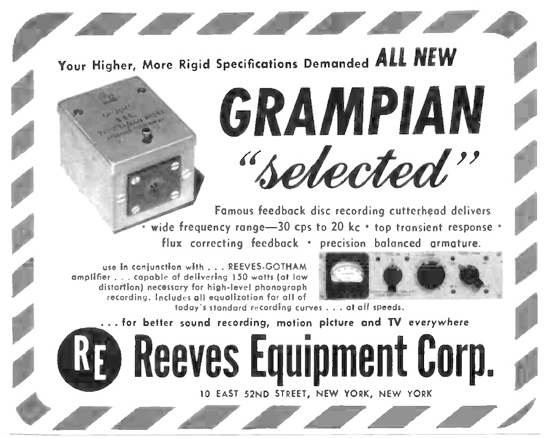 Reeves Equipment Corp. Ad (Jan. 1955)