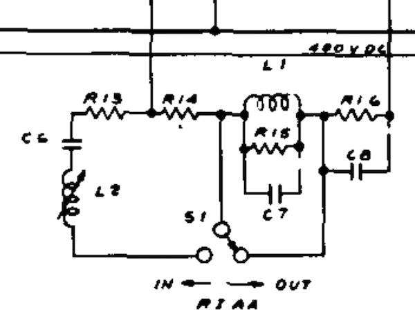 Westrex RA-1574-D Schematic (RIAA IN/OUT)