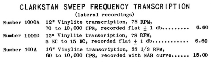 Clarkstan Sweep Frequency Transcription (lateral recordings)