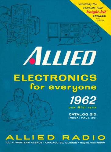 Allied Radio Catalog No. 210 1962
