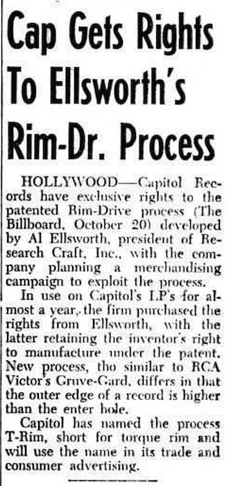 Cap Gets Rights To Ellsworth's Rim-Dr. Process