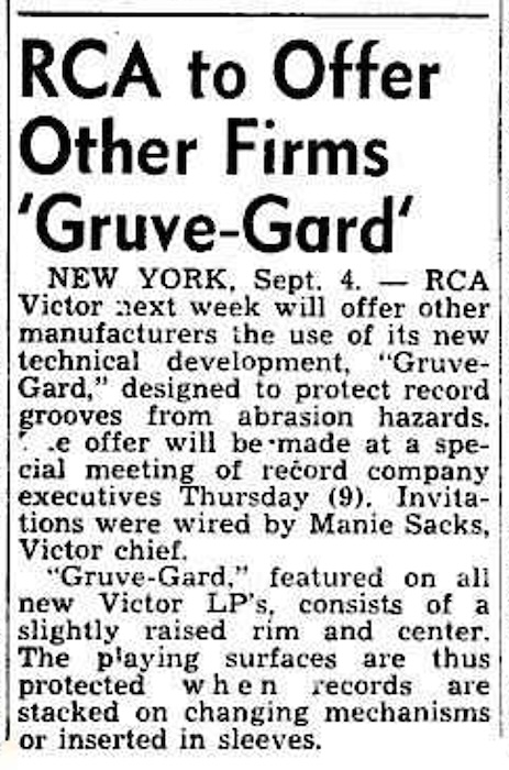 RCA to Offer Other Firms ‘Gruve-Gard’