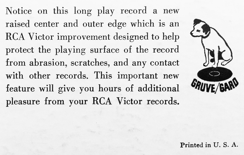 RCA Victor “Gruve/Gard”