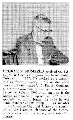 George P. Humfeld, Record Compound Group, RCA Victor