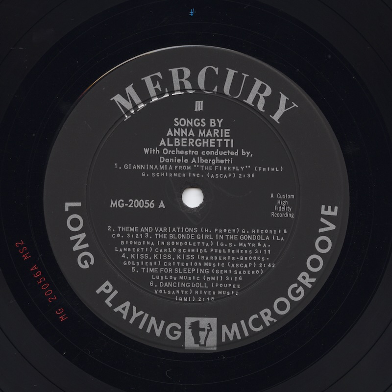 MG-20056 (Vinyl, repress) Side-A Matrix