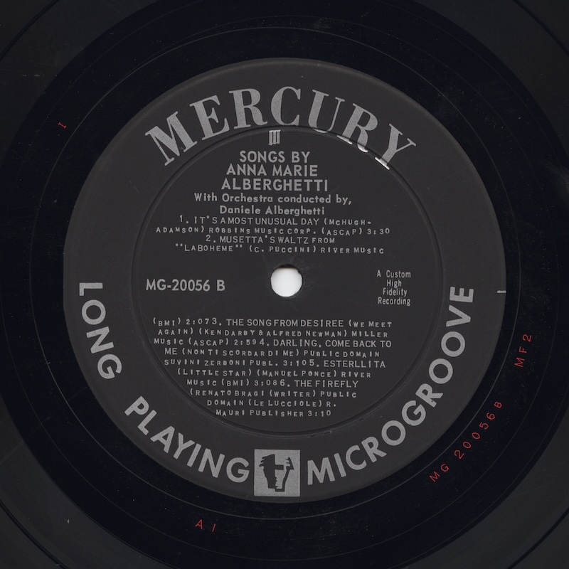 MG-20056 (Vinyl, repress) Side-B Matrix