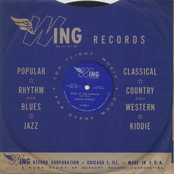 Wing W-90016 (78rpm) inside company sleeve