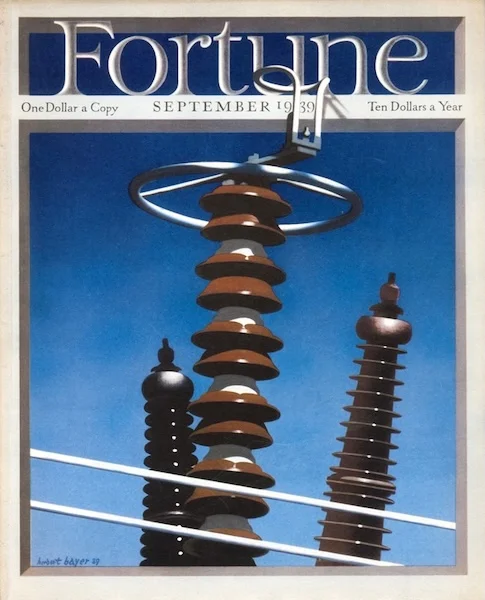 Fortune magazine, Vol. XX, No. 3, September 1939 cover art by Herbert Bayer