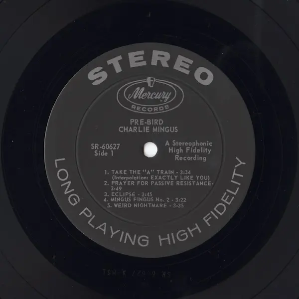 Mercury SR-60627 Label Side-A | microgroove.jp Mercury SR-60627 Label (Side-A)