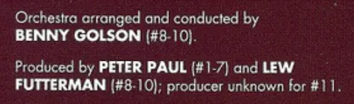PRCD-24141-2 incorrect liner credit Benny Golson | microgroove.jp PRCD-24141-2 ブックレットの Golson 誤記