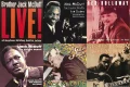 Collage of 6 Jack McDuff reissue CD covers: Brother Jack Live!, The Soulful Drums, Red Holloway - Brother Red, The Concert McDuff, Legends of Acid Jazz, George Benson / Jack McDuff