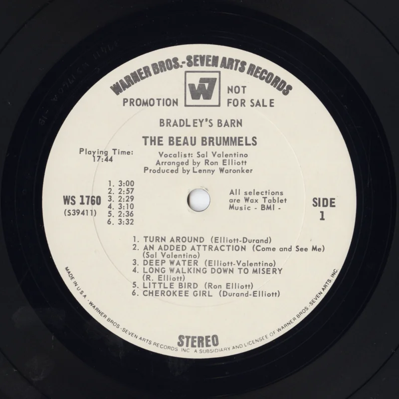 Side 1 label of the white-label promo of WS 1760